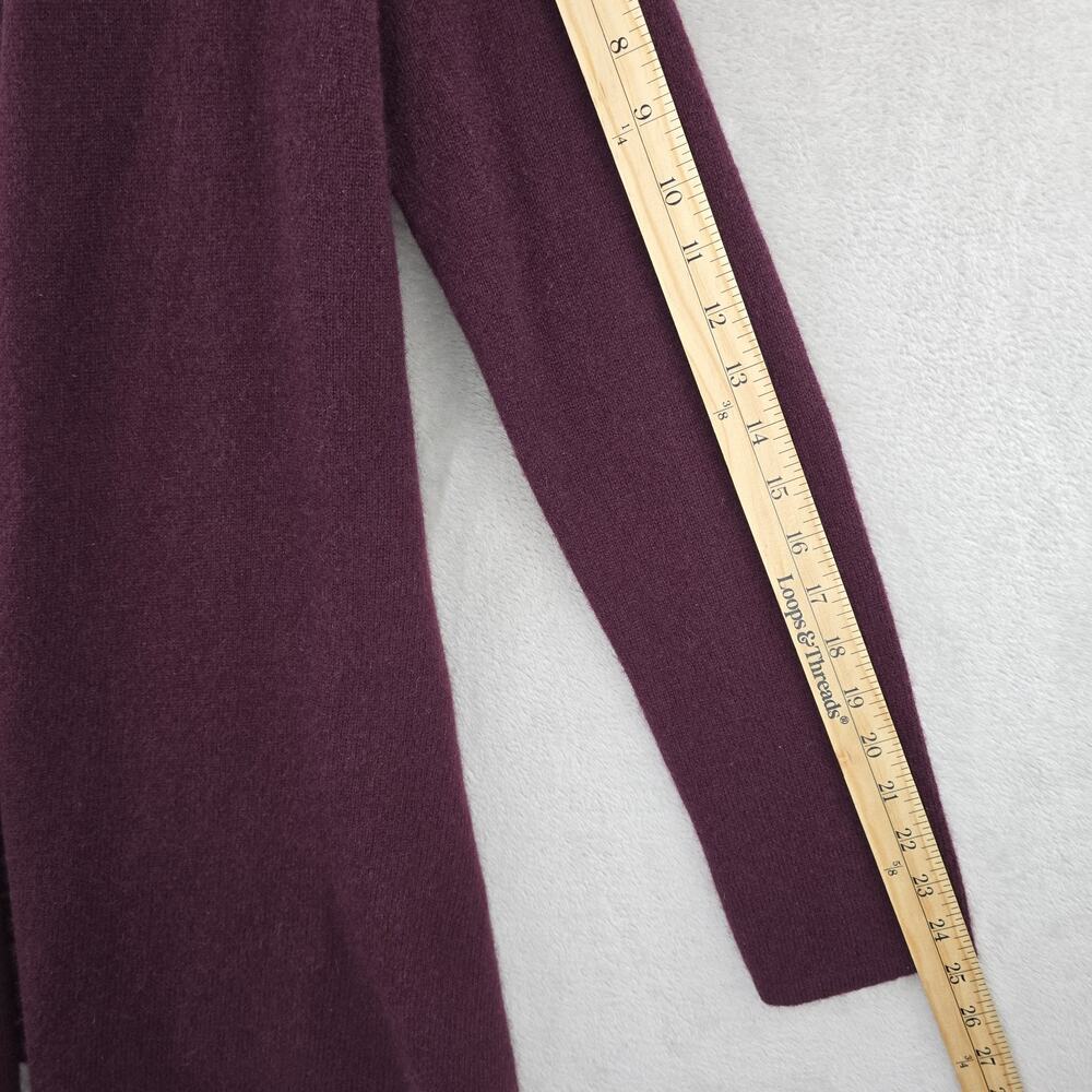 41 Hawthorn Cashmere Sweater Woman Large Maroon Cardigan Heritage Academia FLAWS - Picture 14 of 14